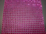 Dark Pink Mesh Bling Roll - Click Image to Close